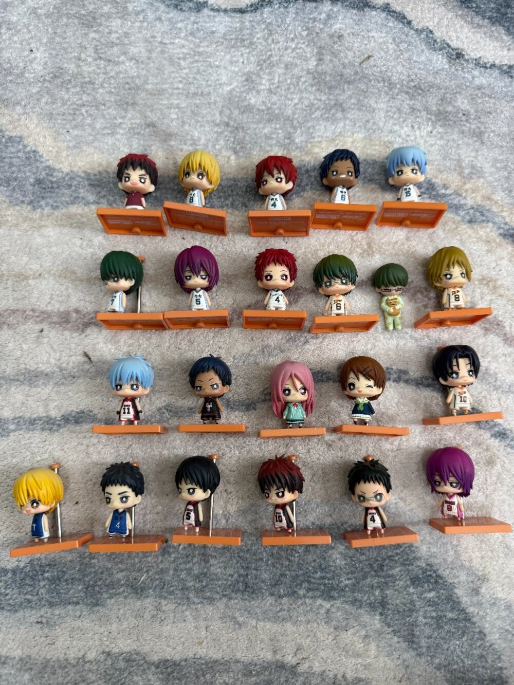 One Coin Mini Figure Collection Kuroko's Basketball lot of 21